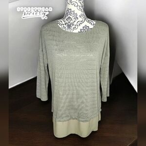 STREETWEAR SOCIETY Green 3/4 Sleeve- Medium